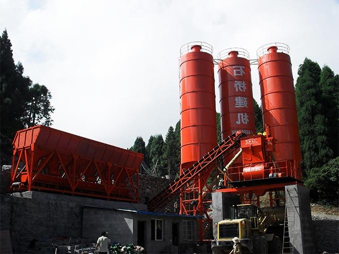 Guizhou JS1000 mixing plant